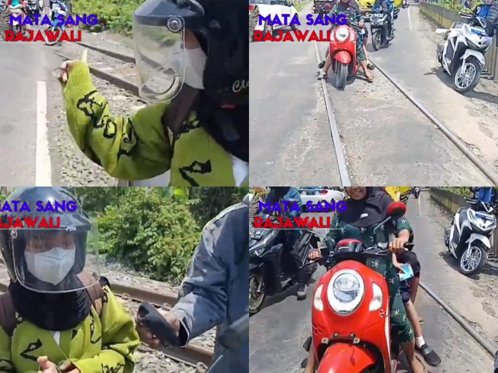 Kembali Meresahkan! Pintu Rel Pecoro Kembali Membuat Seorang Mahasiswi Cantik Jatuh Dalam Pelukan Aspal