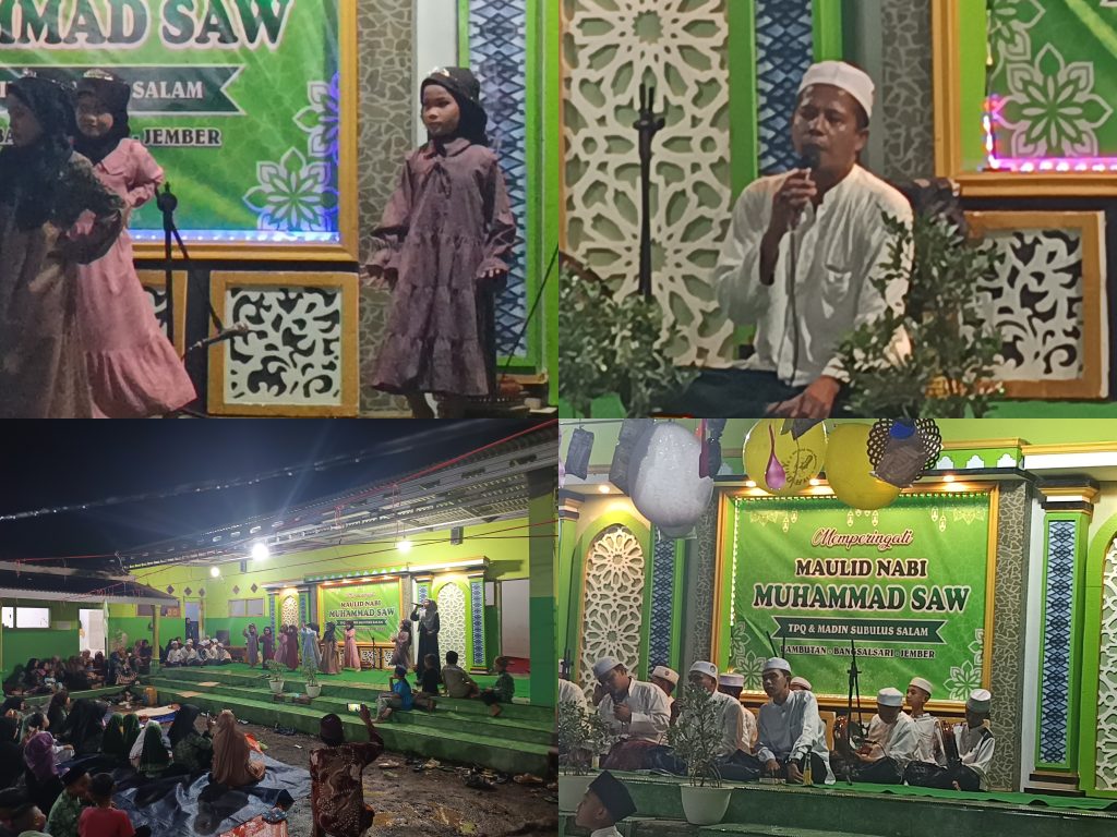 Meriahkan Maulid Nabi TPQ Dan Madin Subulus Salam Rambutan Bangsalsari Gelar Pengajian Umum Dan Sholawat