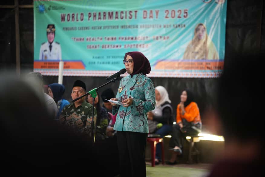 Bupati Way Kanan Hadiri Kegiatan Sosialisasi GEMA CERMAT di Kecamatan Baradatu