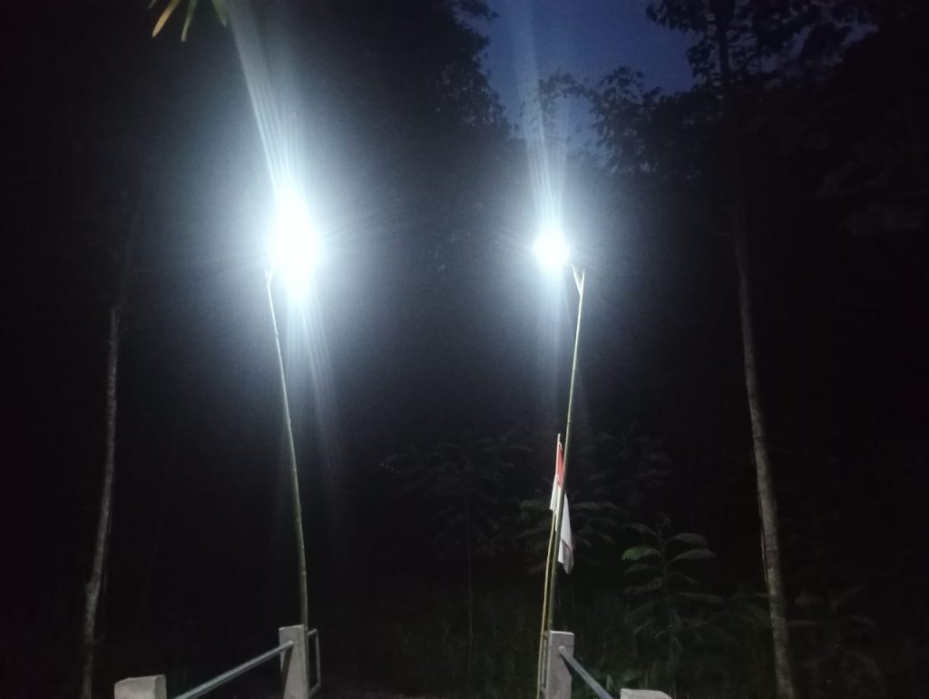 Wabup Jember Djoko Susanto Tunaikan Janji, Dusun Teratai Kini Terang Berkat Lampu Tenaga Surya