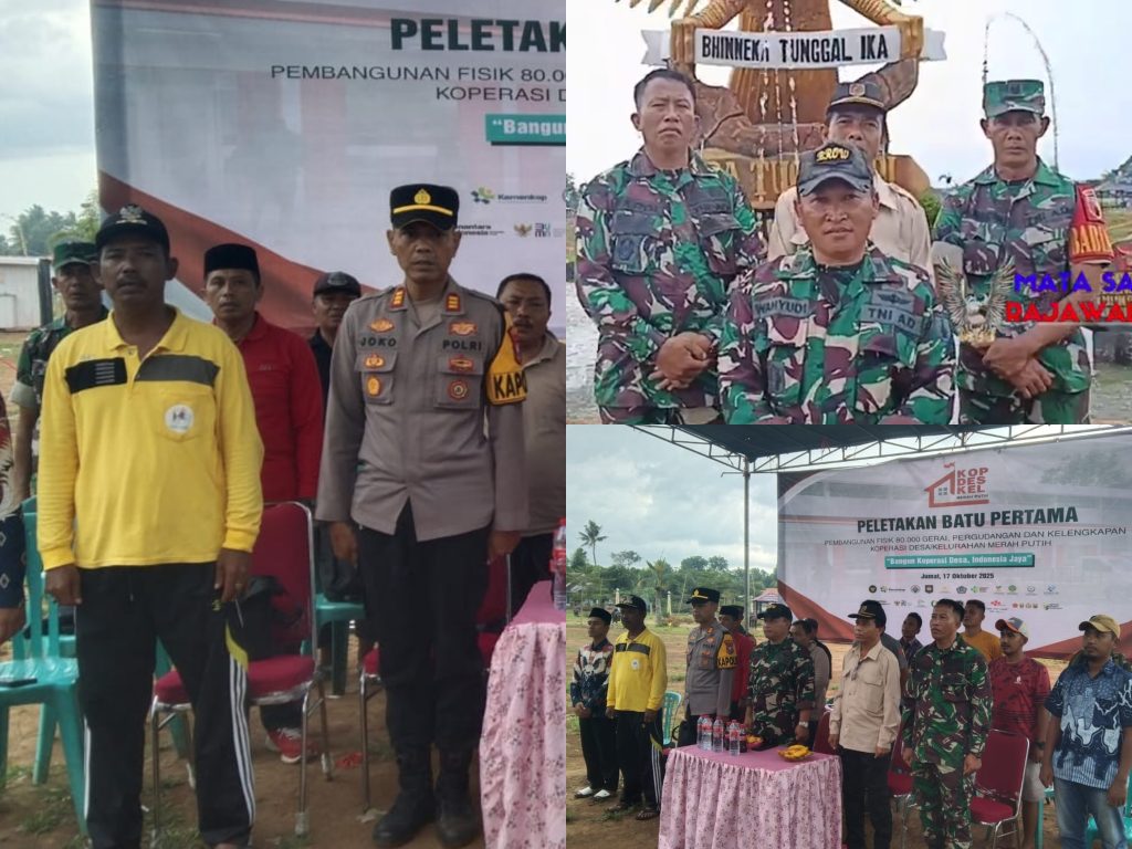 Tugusari Jadi Titik Simbolis, Muspika Bangsalsari Ikuti Vicon Nasional Koperasi Merah Putih