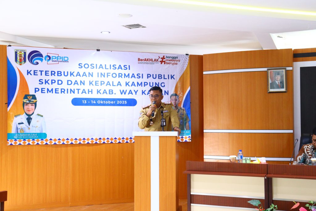 Sekda Way Kanan Buka Sosialisasi Keterbukaan Informasi Publik