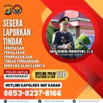 Polri Untuk Masyarakat, Polres Way Kanan Dirikan Posko Siaga Tanggap Bencana Alam 2025