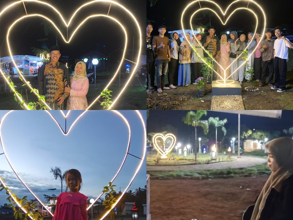 Spot Foto “Love” KKN UIN KHAS Percantik Alun-Alun Tugusari, Wujudkan Semboyan “Semua Karena Cinta”