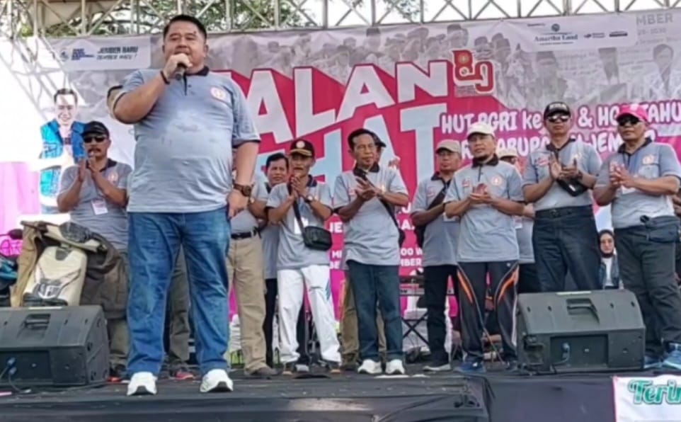 Ribuan Guru dan Tendik Sukseskan JJS HUT PGRI ke-80 di Jember Sport Garden