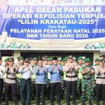 Jelang Nataru, Polres Way Kanan Apel Gelar Pasukan Operasi Lilin Krakatau 2025