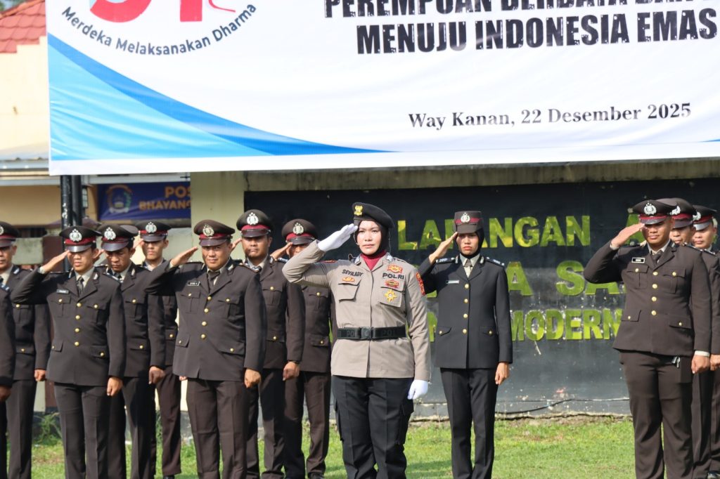 Peringatan Hari Ibu Ke 97 tahun 2025, Polwan Sebagai Simbol Kuat Peran Strategis Perempuan di Polres Way Kanan