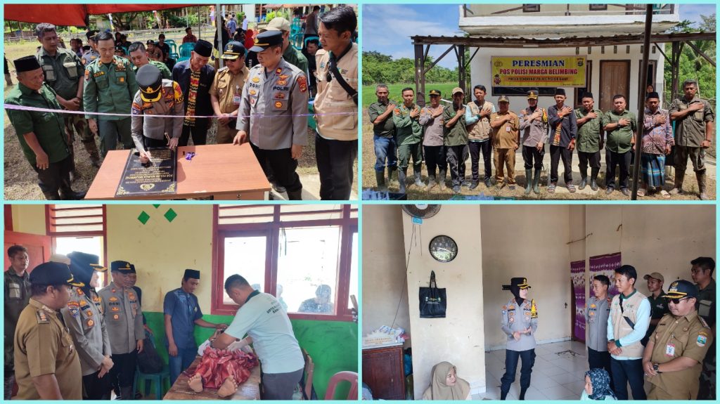 Kapolres Pesisir Barat Pimpin Peresmian Pos Polisi Marga Belimbing serta Kegiatan Pengecekan Kesehatan dan Sunat Gratis