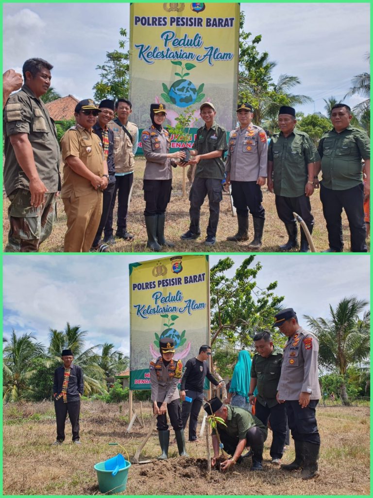 Polres Pesisir Barat Peduli Kelestarian Alam