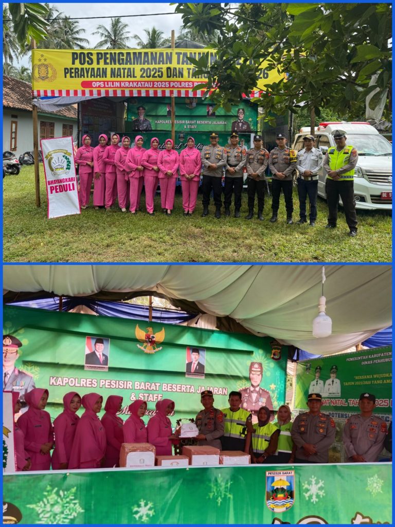 Bhayangkari Cabang Pesisir Barat Laksanakan Kegiatan “Bhayangkari Peduli”