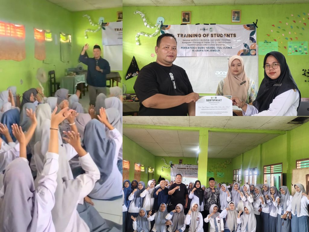 TIM Training of Students PERGUNU Kolaborasi Dengan MGG Jember Gelar Pelatihan Pengembangan SDM di MA Bany Khozin, Pacu Semangat Siswa Raih Mimpi