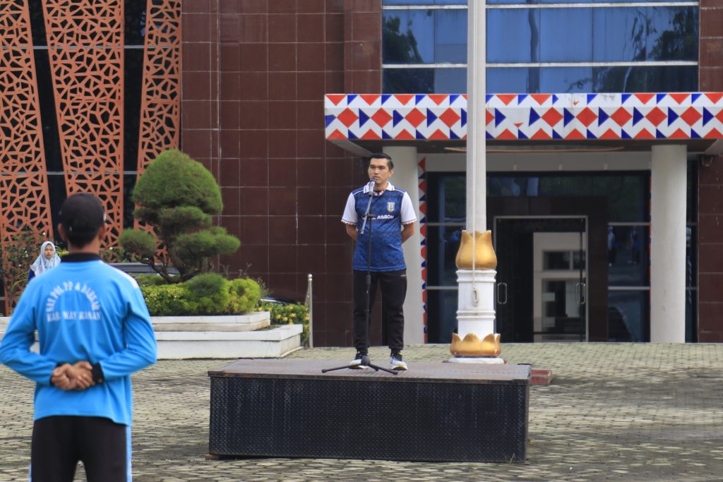 Asisten II Arie Anthony Pimpinan Apel Bersama ASN Way Kanan, Tekankan Lanjutan Program dan Kewaspadaan Cuaca