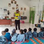 Kanitkamsel Satlantas Polres Way Kanan Binluh di Paud Buah Hati Bunda