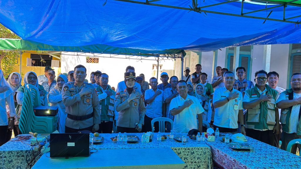 Kapolres Pesisir Barat Pimpin Zoom Meeting Panen Raya dan Pengumuman Swasembada Pangan Bersama Presiden RI