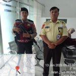 Polres Pesisir Barat Melaksanakan Pengamanan Bank BNI krui
