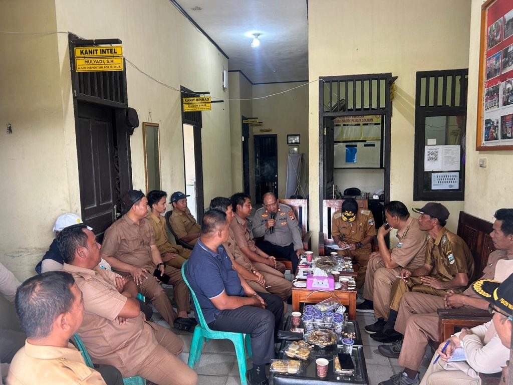 POLSEK PESISIR SELATAN MELAKSANAKAN RAPAT GERAKAN NASIONAL PANGAN MERAH PUTIH menuju SWASEMBADA PANGAN