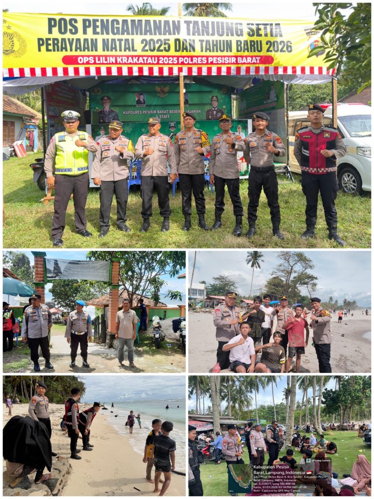 Sat Samapta Polres Pesisir Barat Gelar Patroli dan Pengamanan Objek Wisata