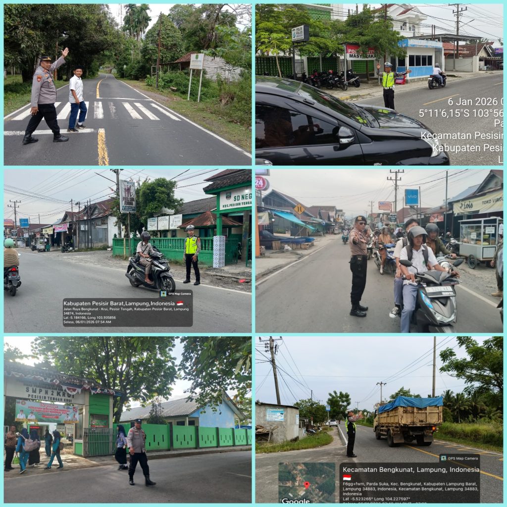 Polres Pesisir Barat melaksanakan kegiatan PAM jam rawan pagi