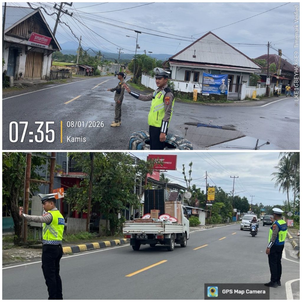 Sat Lantas Polres Pesisir Barat Laksanakan PAM Rawan Pagi