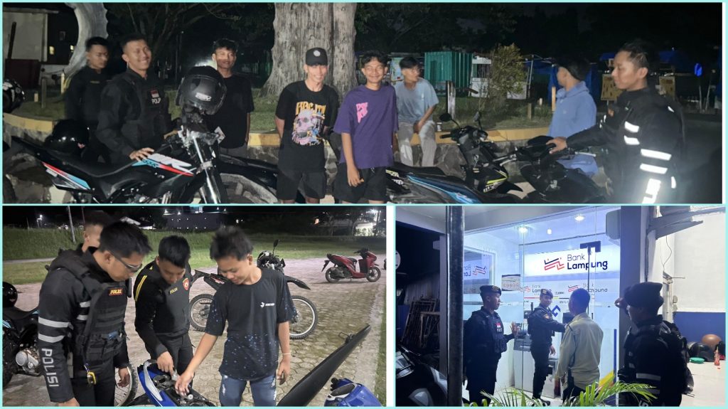 Cegah tindak kriminalitas sat samapta gelar patroli pada malam hari