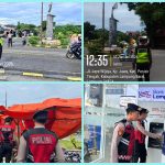 Satlantas dan saat Samapta Polres Pesisir Barat laksanakan gatur dan PAM objek vital