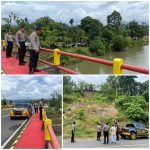 Curah hujan tinggi tim siaga bencana polres pesisir barat tinjau  lokasi rawan bencana