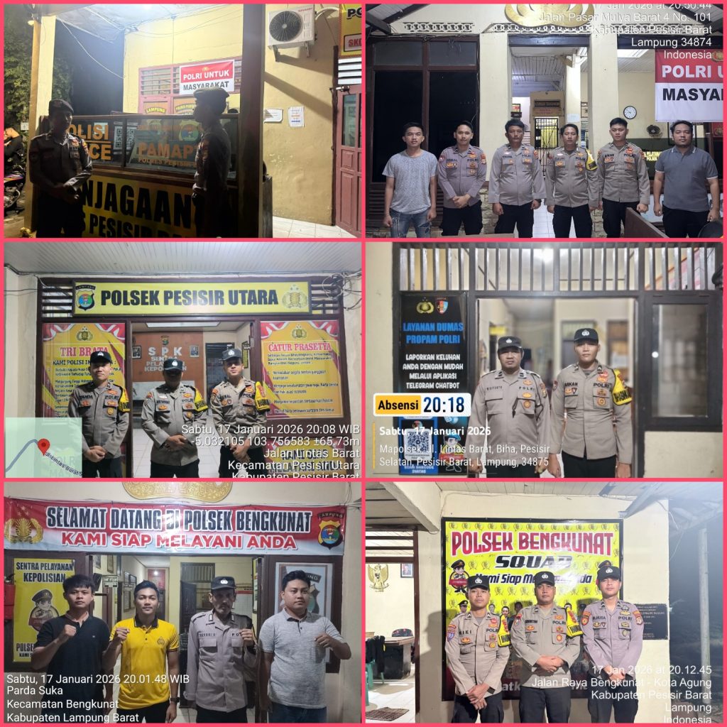 SIAGA MAKO POLRES PESISIR BARAT HINGGA POLSEK JAJARAN