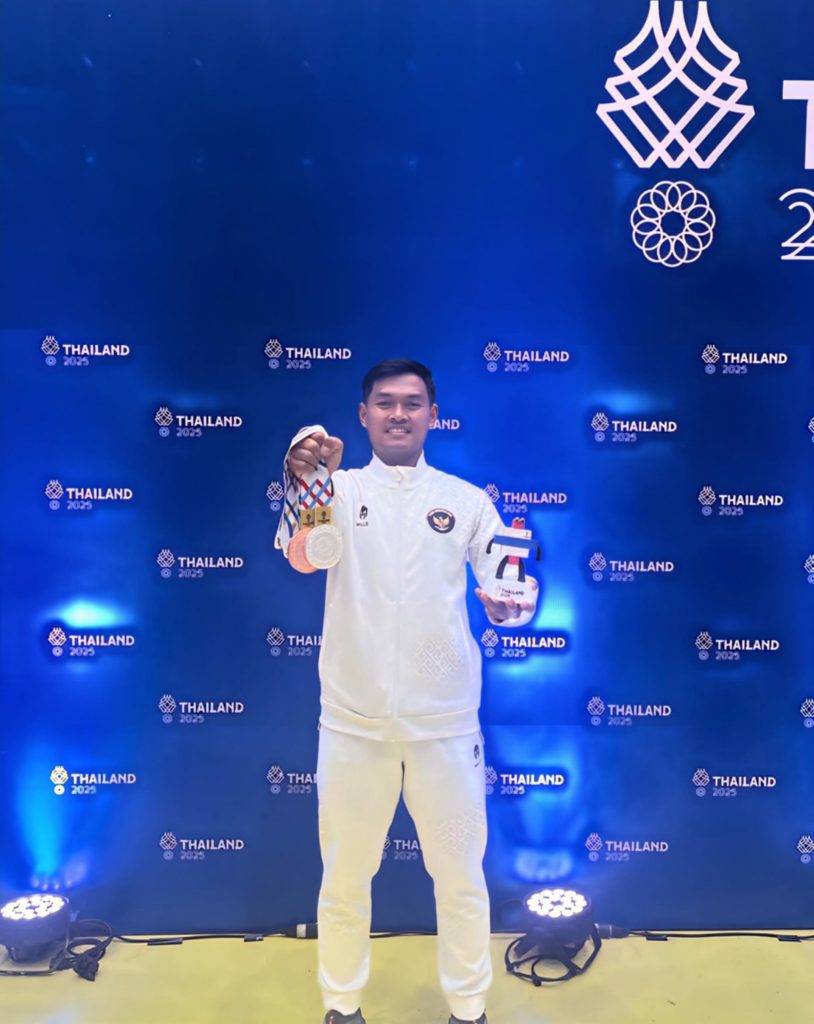 Ervin Atlet Asal Way Kanan Sumbang Medali SEA Games 2025 di Thailand