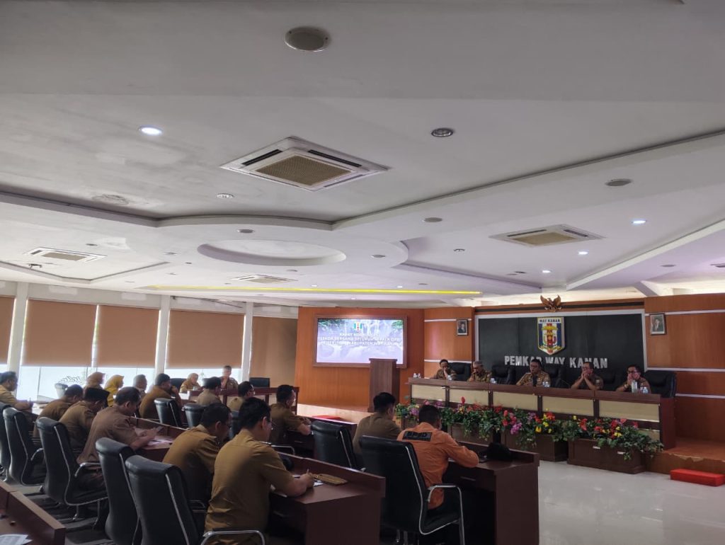 Sekda Machiavelli Pimpin Rakor SKPD di Lingkup Pemkab Way Kanan