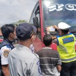 Operasi Keselamatan Krakatau Tahun 2026, Satlantas Polres Way Kanan Lakukan Rampcheck di Jalinsum Baradatu