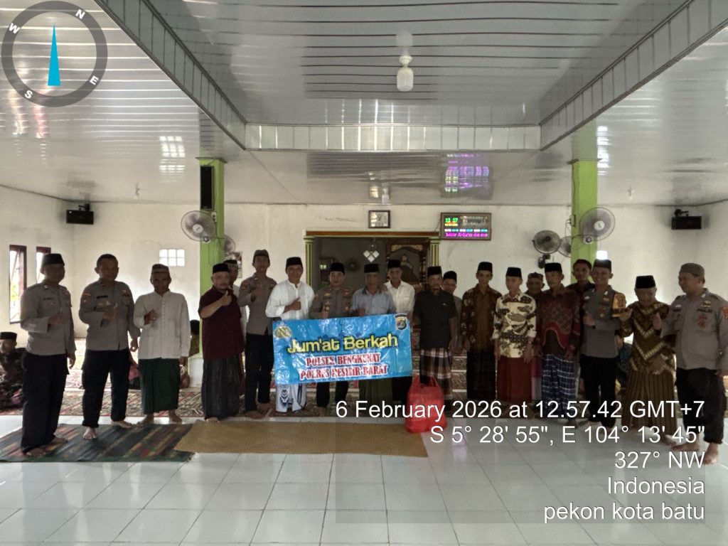 POLSEK BENGKUNAT LAKSANAKAN JUMAT KELILING/BERKAH