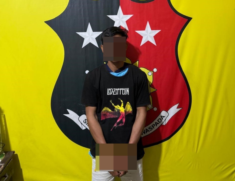 Polsek Buay Bahuga Amankan Diduga Pelaku Curat Gabah di Suka Bumi