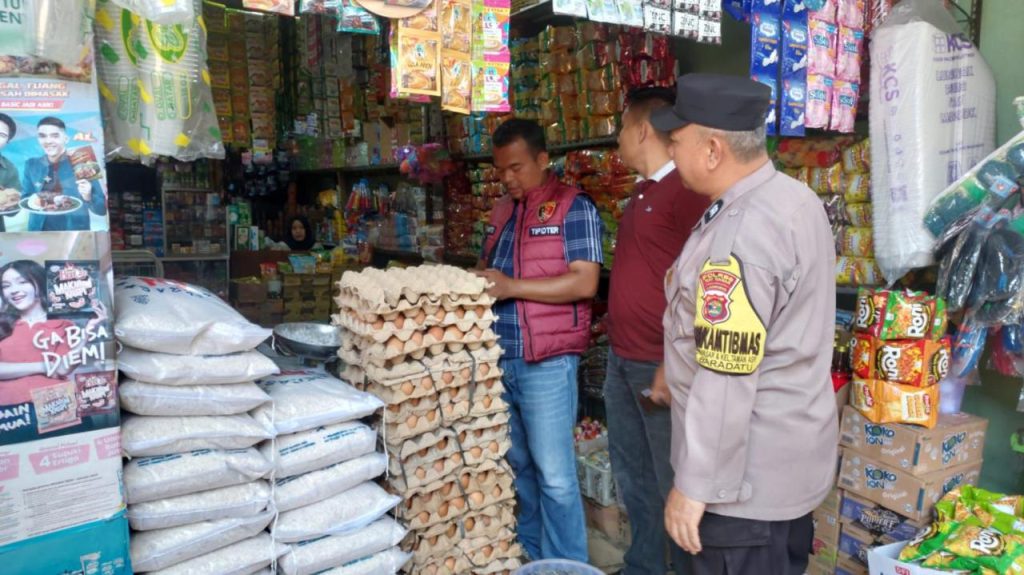 Jelang Ramadhan, Polres Way Kanan Bersama Bapanas RI Sidak Harga Pangan di Pasar Baradatu