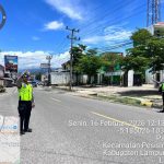 SATLANTAS POLRES PESISIR BARAT GELAR PAM RAWAN SIANG CIPTAKAN KAMSELTIBCARLANTAS