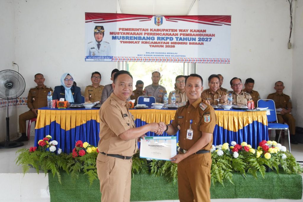 Musrenbang Kecamatan Negeri Besar, Jadi Forum Penajaman Usulan RKPD Way Kanan Tahun 2027