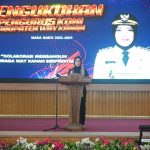 Pelantikan Pengurus KONI Way Kanan Dihadiri Bupati Ayu, Ini Pesan Yang Disampaikan