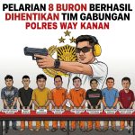 Pelarian Delapan Buron Berhasil Dihentikan Tim Gabungan Polres Way Kanan