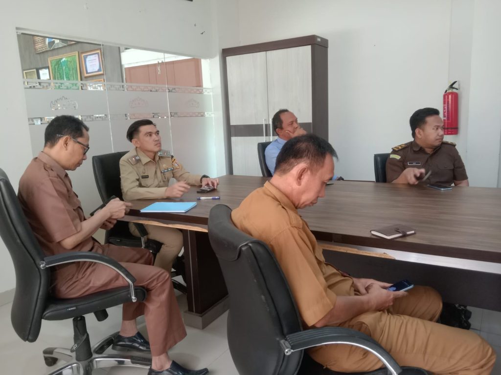 Pemkab Way Kanan Zoom Meeting Rakor Pengendalian Inflasi Daerah