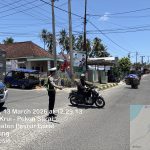 GUNA WUJUDKAN KELANCARAN ARUS LALIN, SATLANTAS POLRES PESISIR BARAT GELAR PAM RAWAN SIANG