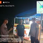 PERSONEL POLSEK NGARAS LAKSANAKAN PATROLI KRYD JAM RAWAN MALAM, ANTISIPASI GANGGUAN KAMTIBMAS DI BULAN RAMADHAN 
