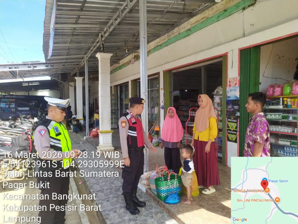 PERSONIL POLSEK NGARAS POLRES PESISIR BARAT LAKSANAKAN KRYD JAM RAWAN SIANG SAAT BULAN RAMADHAN