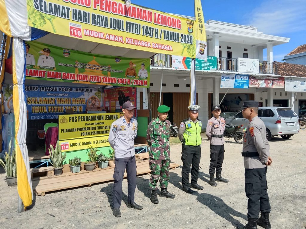 JELANG HARI RAYA IDUL FITRI  ARUS LALU LINTAS DARI POS PENGAMANAN LEMONG MASIH TERPANTAU LANCAR