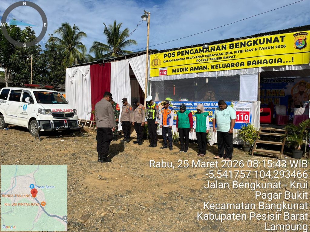 POS PAM BENGKUNAT POLRES PESISIR BARAT APEL KESIAPAN GUNA PELAKSANAAN TUGAS