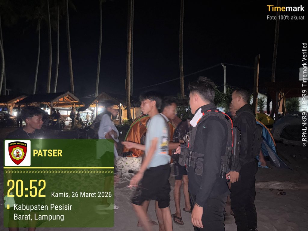 KEGIATAN PATROLI PREVENTIF OLEH PERSONEL SAT SAMAPTA POLRES PESISIR BARAT GUNA CIPTAKAN SITUASI KONDUSIF