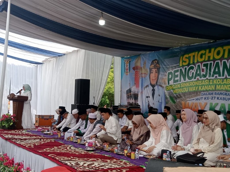 Peringati HUT Kabupaten Way Kanan ke-27, Pemkab Gelar Istghosah dan Pengajian Akbar