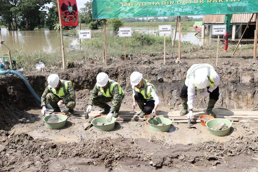 Rakyat Bahagia, Dua Jembatan Perintis Garuda Di Bangun Di Wilayah Kodim 0429/Lamtim