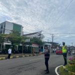 KOLABORASI SATLANTAS DAN SAT SAMAPTA POLRES PESISIR BARAT DALAM PENGAMANAN JAM RAWAN PAGI