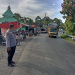 POLSEK PESISIR UTARA GELAR PENGAMANAN DI PASAR PEKON KERBANG LANGGAR
