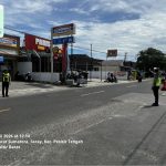 SATLANTAS POLRES PESISIR BARAT LAKSANAKAN PENGAMANAN DAN PENGATURAN LALU LINTAS JAM RAWAN SIANG