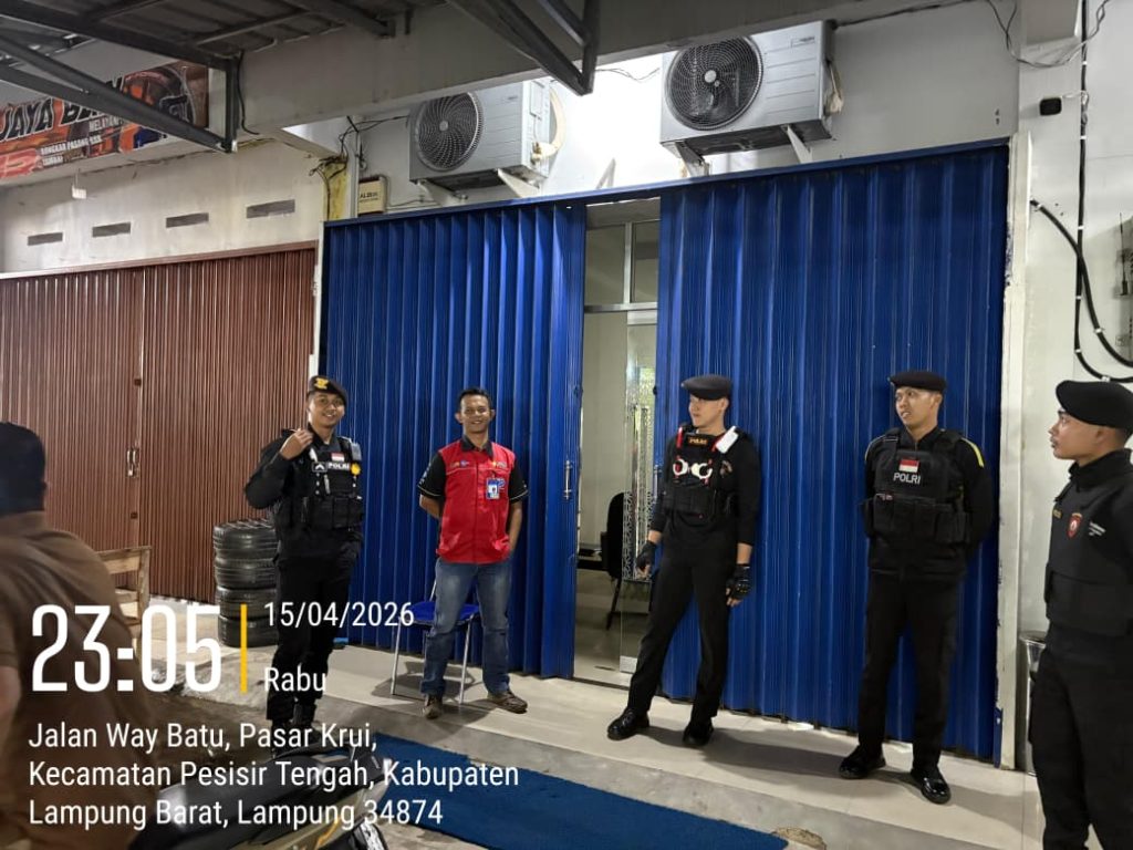 TEKAN ANGKA KRIMINALITAS, SAT SAMAPTA GENCARKAN PATROLI MALAM HARI 